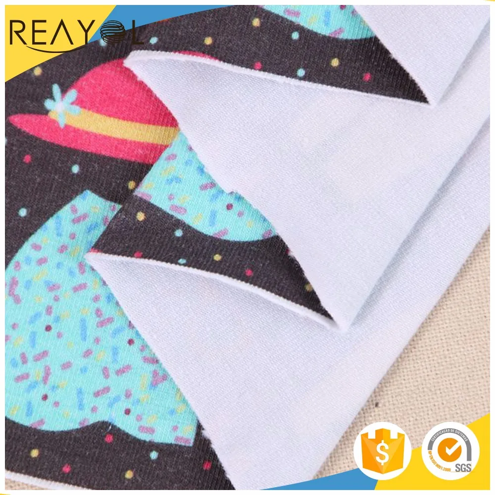 Hot selling china 95% cotton 5% spandex fabric textile soft digital print cotton lycra knit fabric for kids