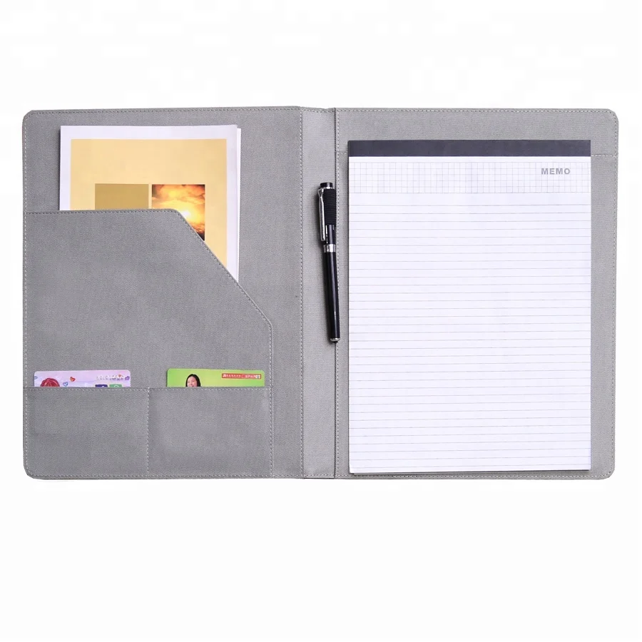 
Cheap factory A4 microfiber file folder business portfolio for work 