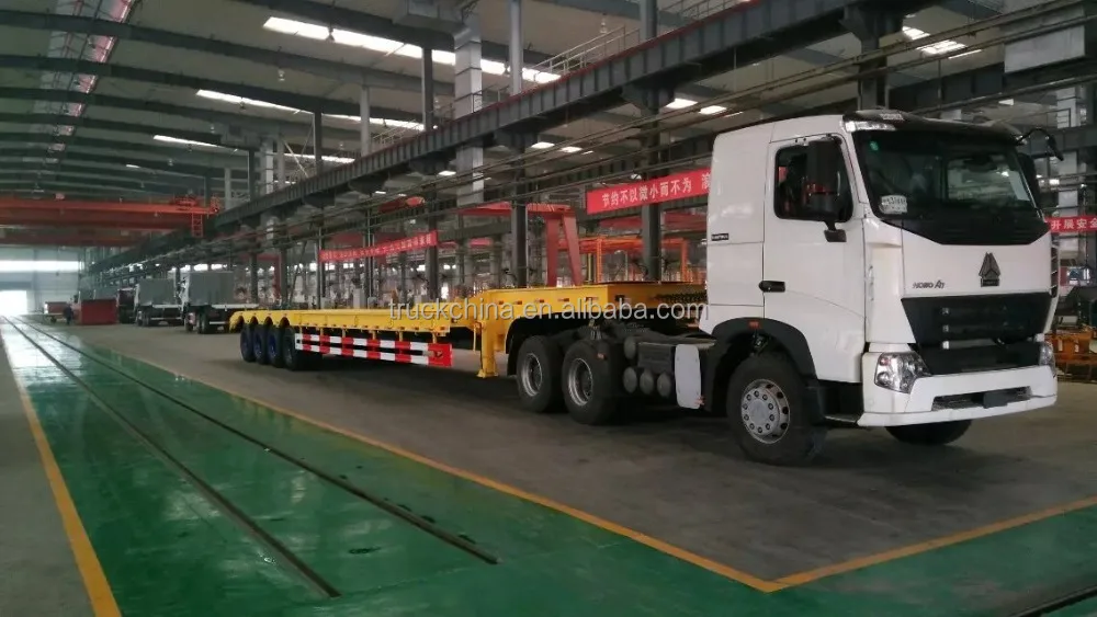 CIMC 4 Axle Excavator Transport Trailer 200 Ton Heavy Truck