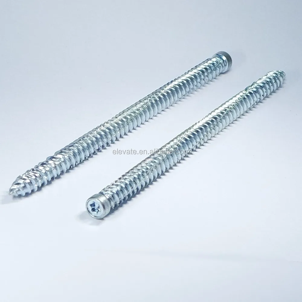 Cylinder Head T25 Torx Drive Hi-Lo+Twin Thread with 3 Thread Notch Sharp Point Frame Concrete Screw