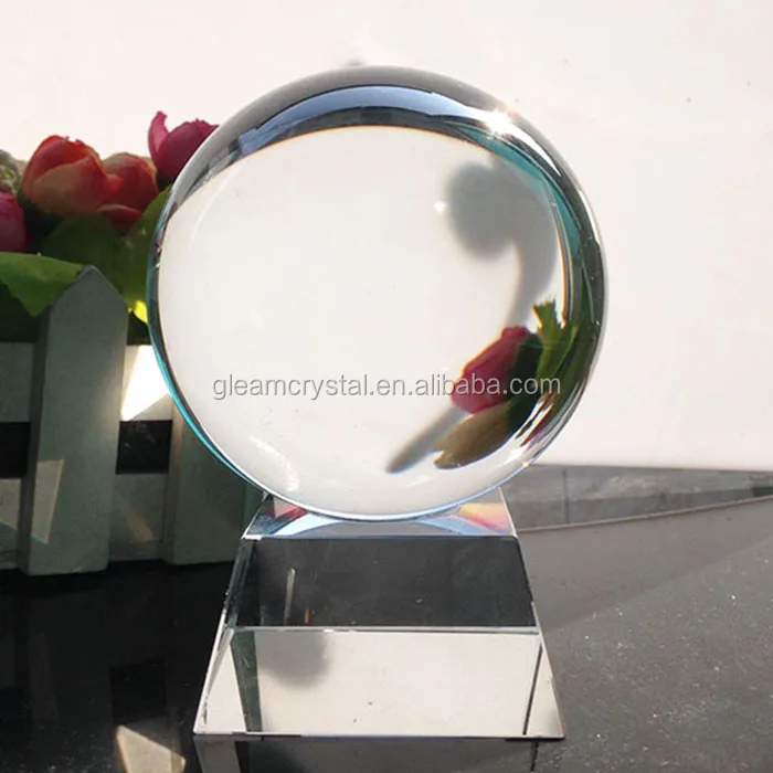 Clear Wholesale K9 Crystal Ball Glass Football Ball