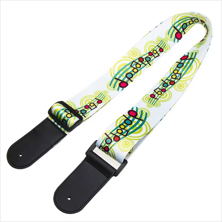 Manufacturer professional custom high quality fashion colorful personalized guitar strap belt
