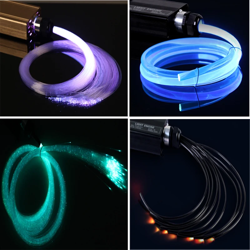 Twinkle 32W Color Wheel RGB LED Fiber Optic Light Engine with RF remote