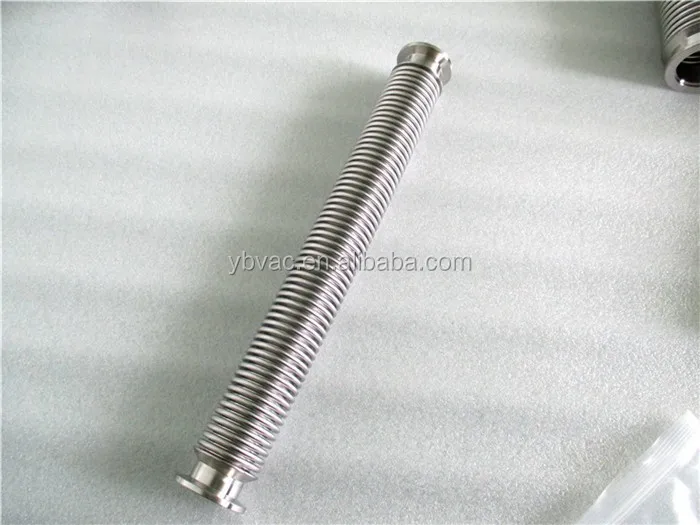 flexible stainless steel bellows hose KF16- 20 inches long for vacuum use