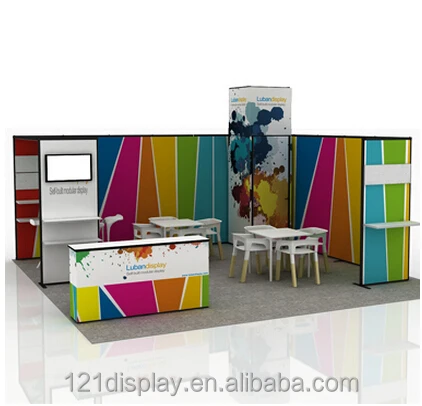 
20X20 Modular recycle trade show display in aluminum 