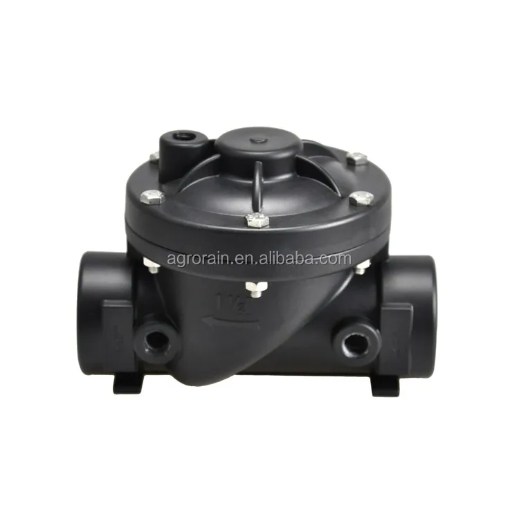 1.5 and 2  inch T Type Plastic Solenoid Valve, Hydraulic Control Valve, 24VDC  Latching. Three Ways, Normal closed