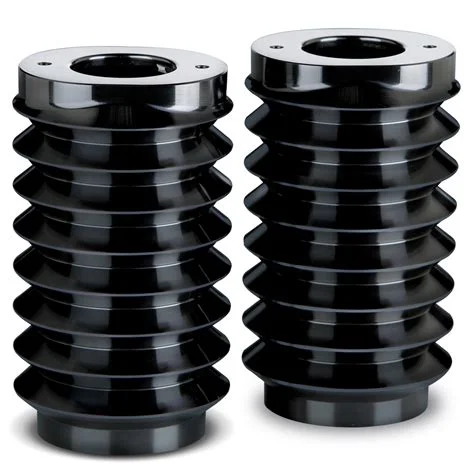 
Customized good price CNC Metal chrome motorcycle front Fork Boot Covers 