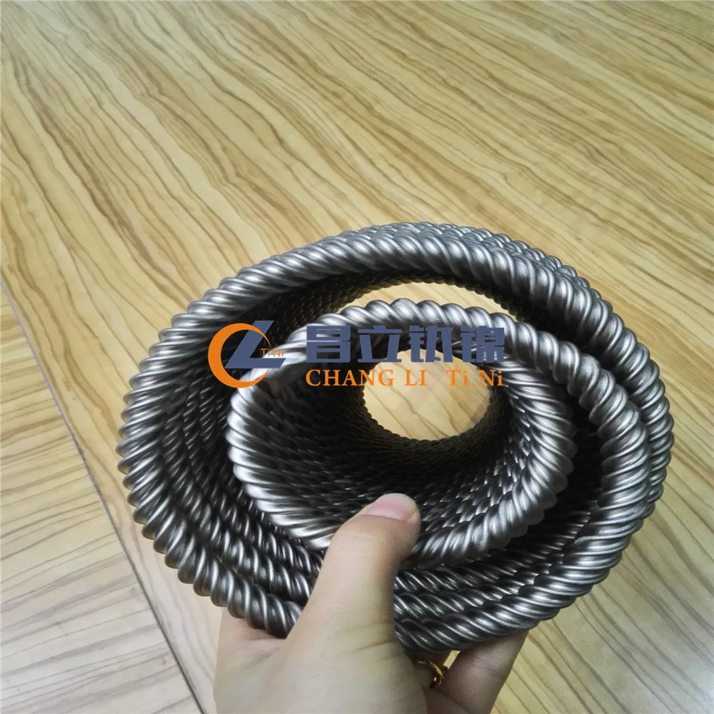 titanium coil heat exchanger with spiral tube