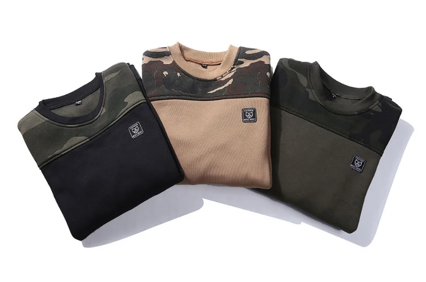 Winter Warm Pullover Men Fashion Style Leisure Camouflage Men Sweater