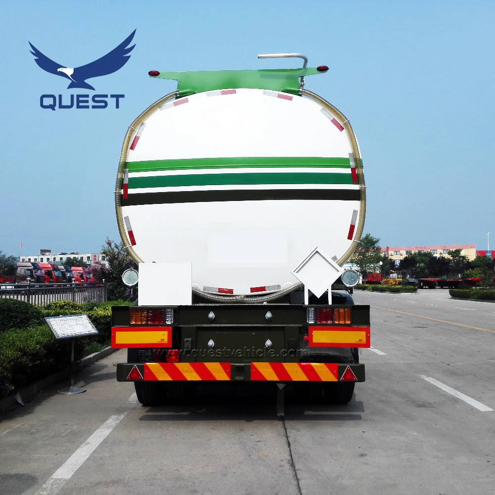 QUEST 40000-50000L Tri-axle carbon steel oil tank/fuel transport tanker semi truck trailer for sale