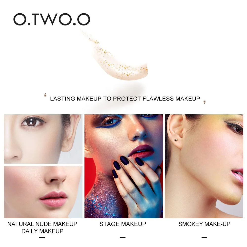 O.TWO.O 24k Rose Gold Anti-Aging Moisturizer Face Care Makeup Primer 18ml Liquid Oil Makeup Base