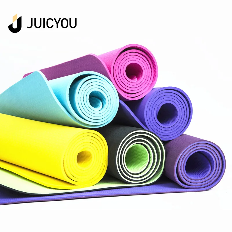 Wholesale Factory Price Non-Slip TPE Yoga Mat Eco-Friendly Material for Women Men Hot Yoga Exercise Fitness Stretching Workouts