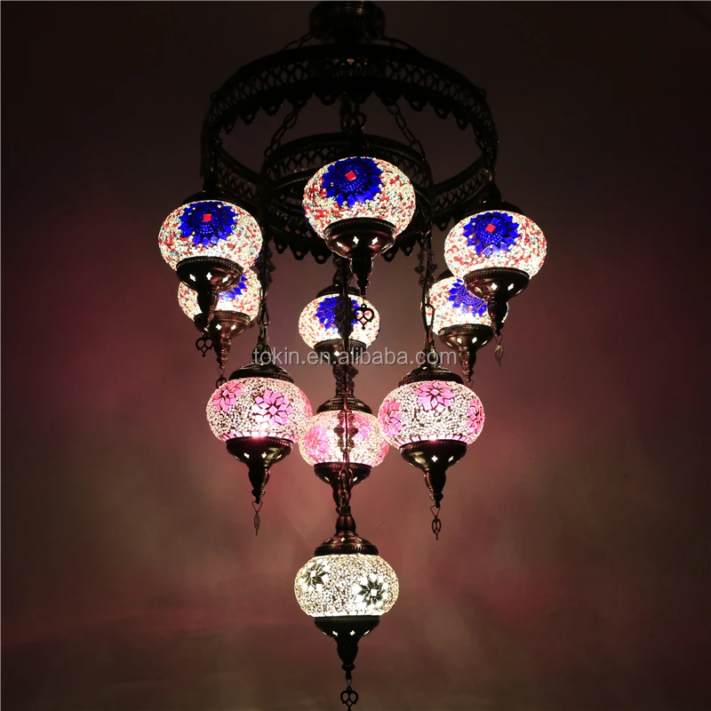 Mosaic Art Turkish turkish lamps Chandelier CC10M01