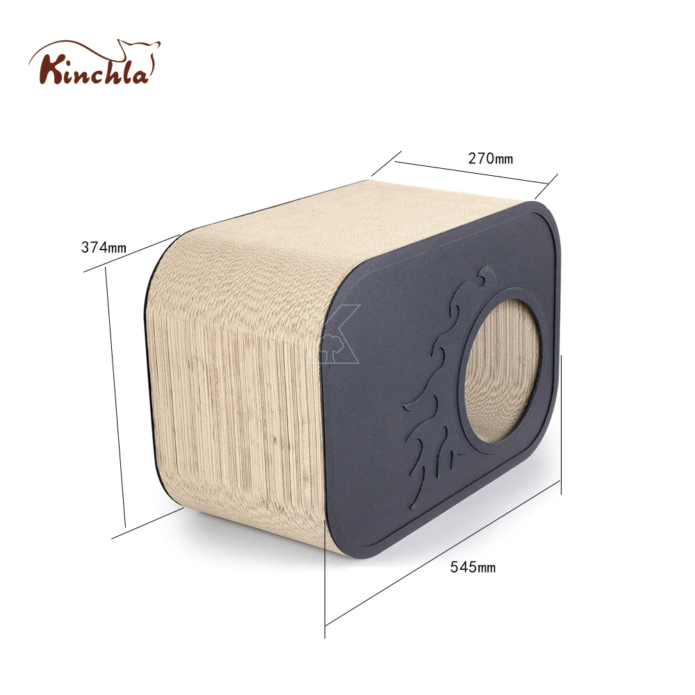 Kinchla Pet Supply Cat Scratcher High density Corrugated Cat House