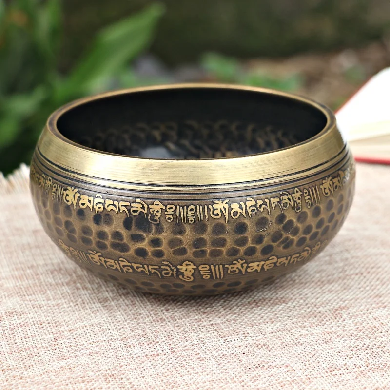 New design Handmade Brass tibetan Singing Bowl for Yoga Meditation Sound Therapy Factory Wholesale