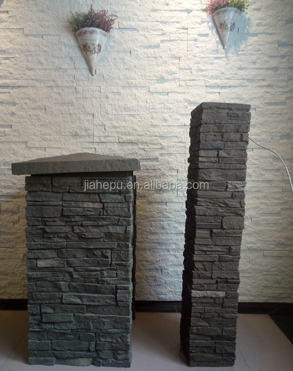 
outdoor decorative PU faux letter box and wall column manufacturer 