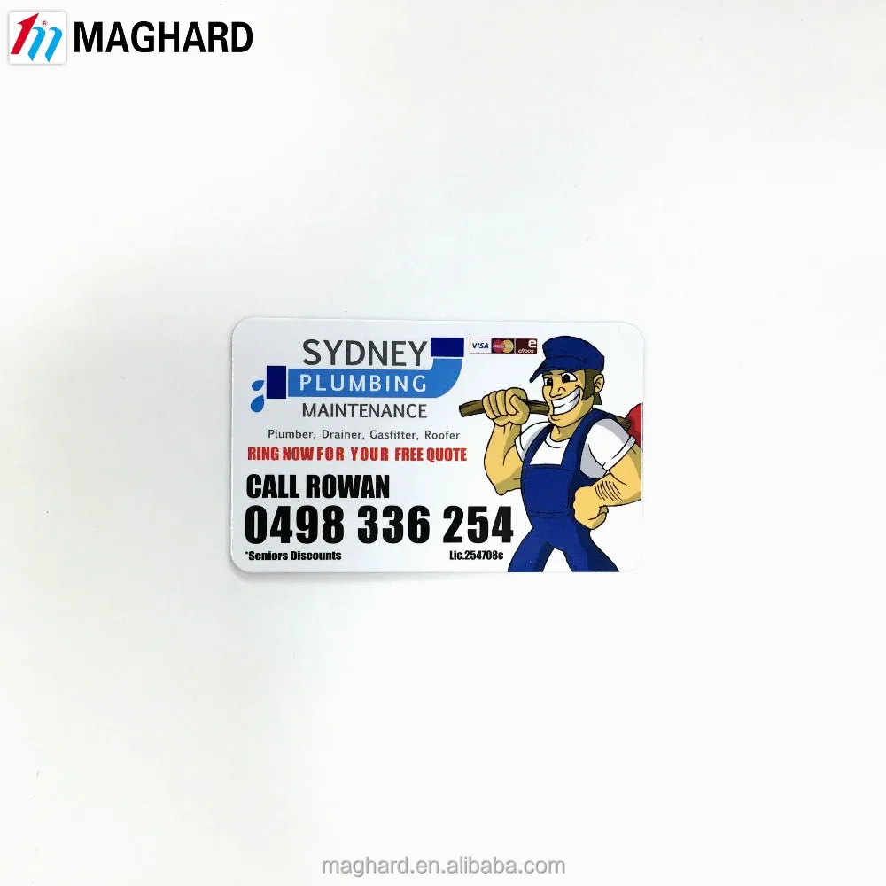 Promotion Sydney Plumber electrician flat paper fridge magnet sticker