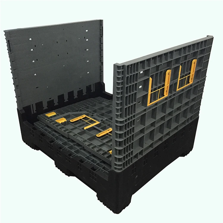 1200*1000*1000mm Stacked HDPE foldable plastic pallet box