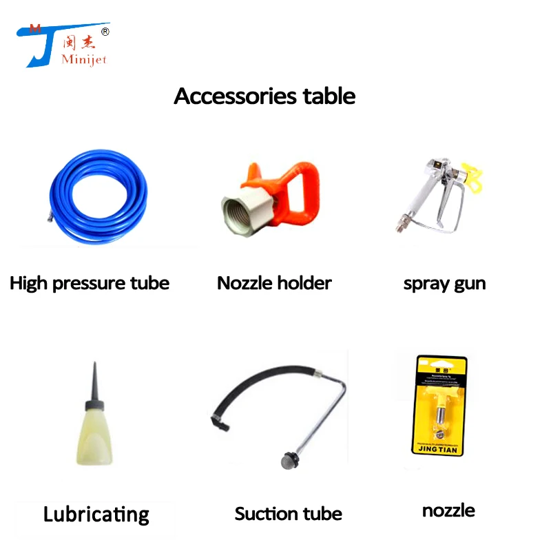 
Plunger type portable high pressure airless latex paint sprayer machine putty spray machine 