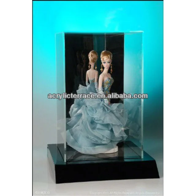 Modern Acrylic Doll Display Case Clear