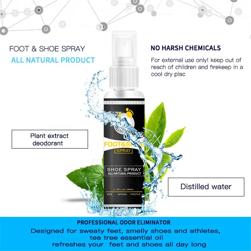 wholesale Shoe Deodorizer Foot Deodorant Spray Natural Deodorant Foot spray