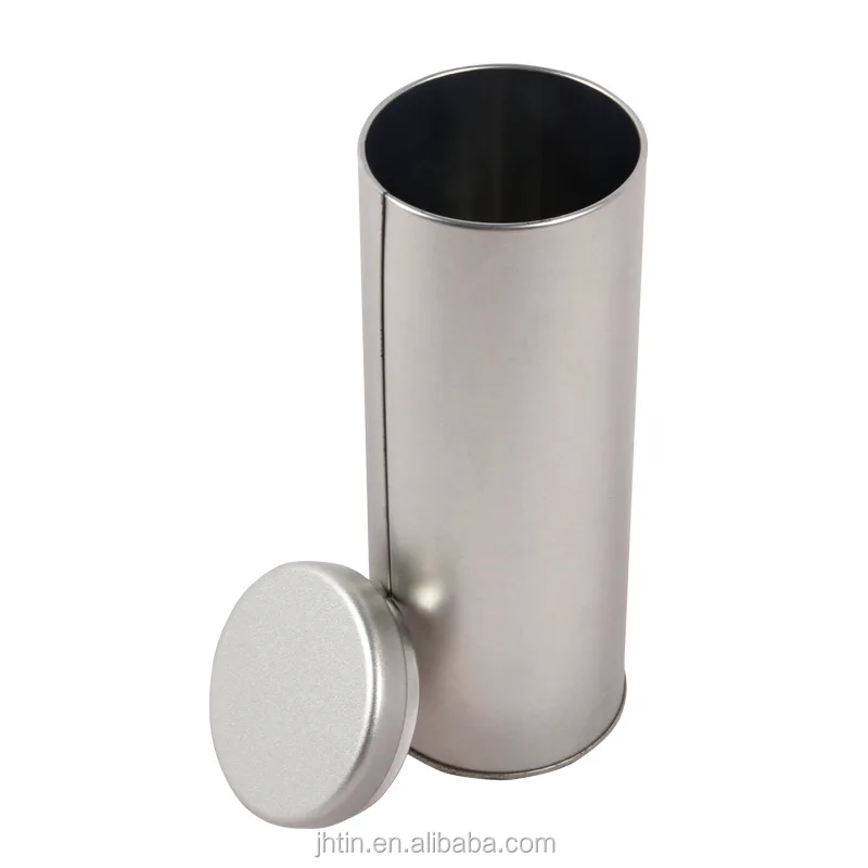 Wholesale China factory air tight round tea tin canister for loose tea metal tin box bottle