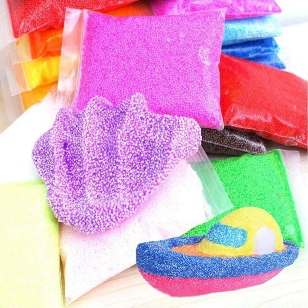 YIPAI Soft Toys Crazy Slime Jelly Putty Fluffy Foam Slime Toy Foam Slime Beads