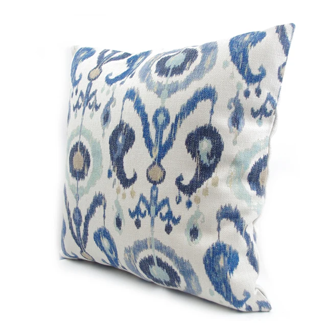Decorative Custom Printed Cotton Linen Cushion Cover Pillow Case 65x65