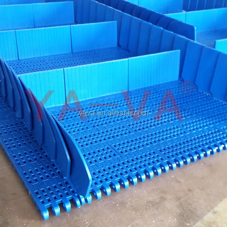 YS650-2 modular belt conveyor side guard table top modular belt