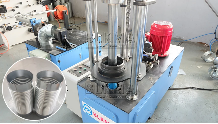 round Bellows tube forming machine for air duct round elbow