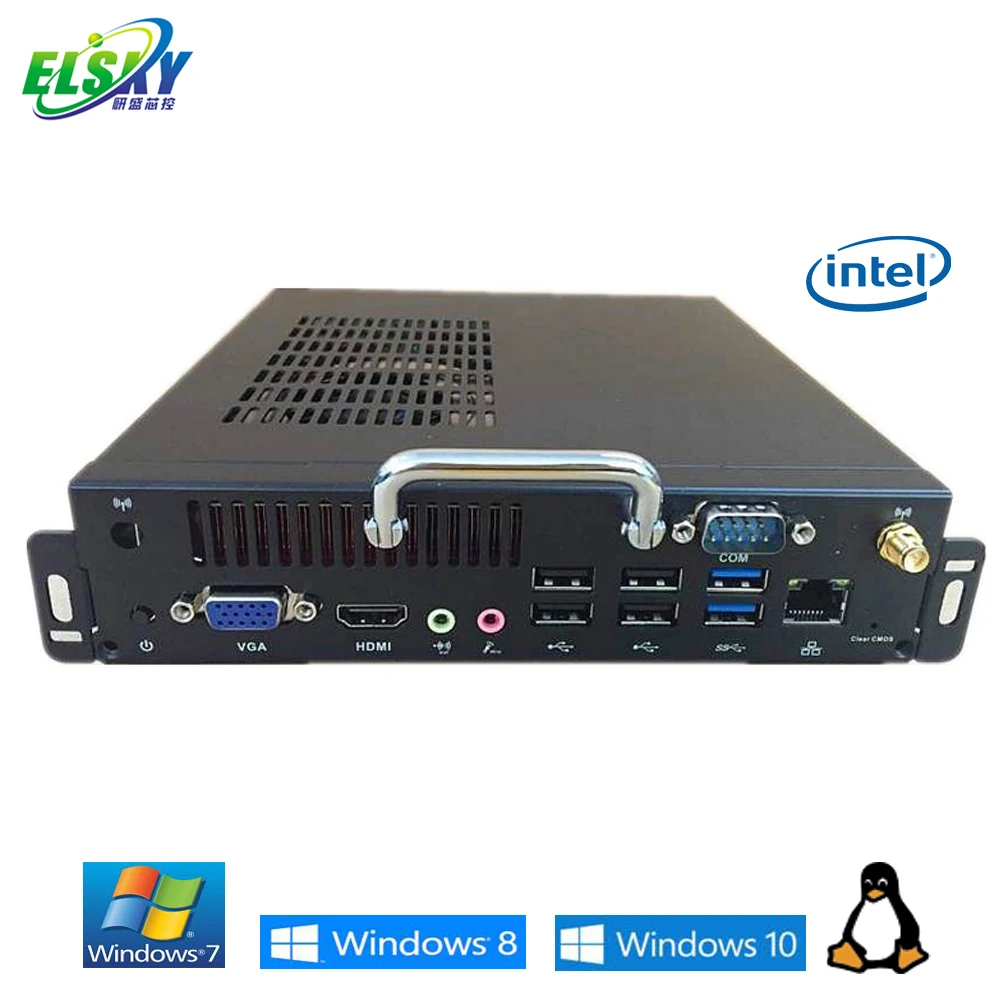 OPS Mini PC Supporting LGA1150 Processor I3 4130 with 4GB DDR3 RAM and 128GB MSATA OPS-H81  Dual Display of H81 Chipset