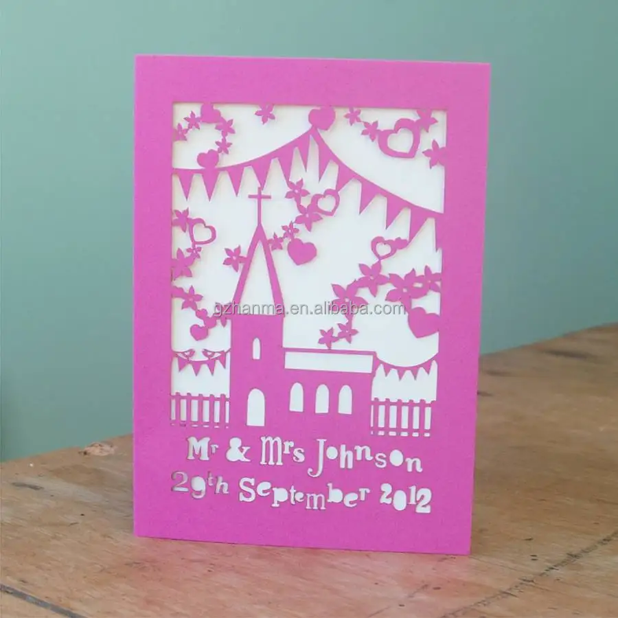 
Hot sale HM-1060 Wedding invitation card making machine/ co2 laser cutter 