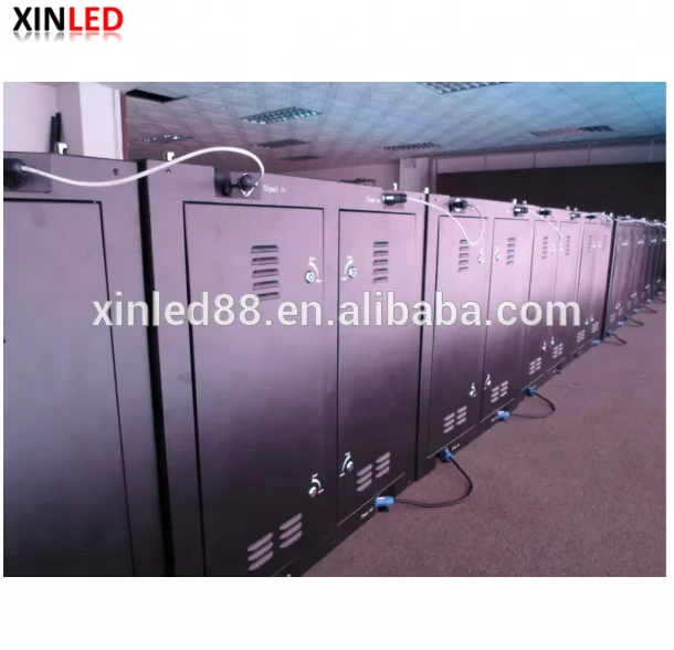 High quality XINLED Fixed install iron steel 960*960mm cabinets mall building P10 P8 advertising big led billboard