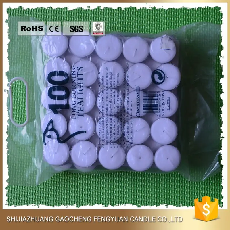 good reputation paraffin wax slow burning float tea light candles 4hrs & 6hrs & 8hrs