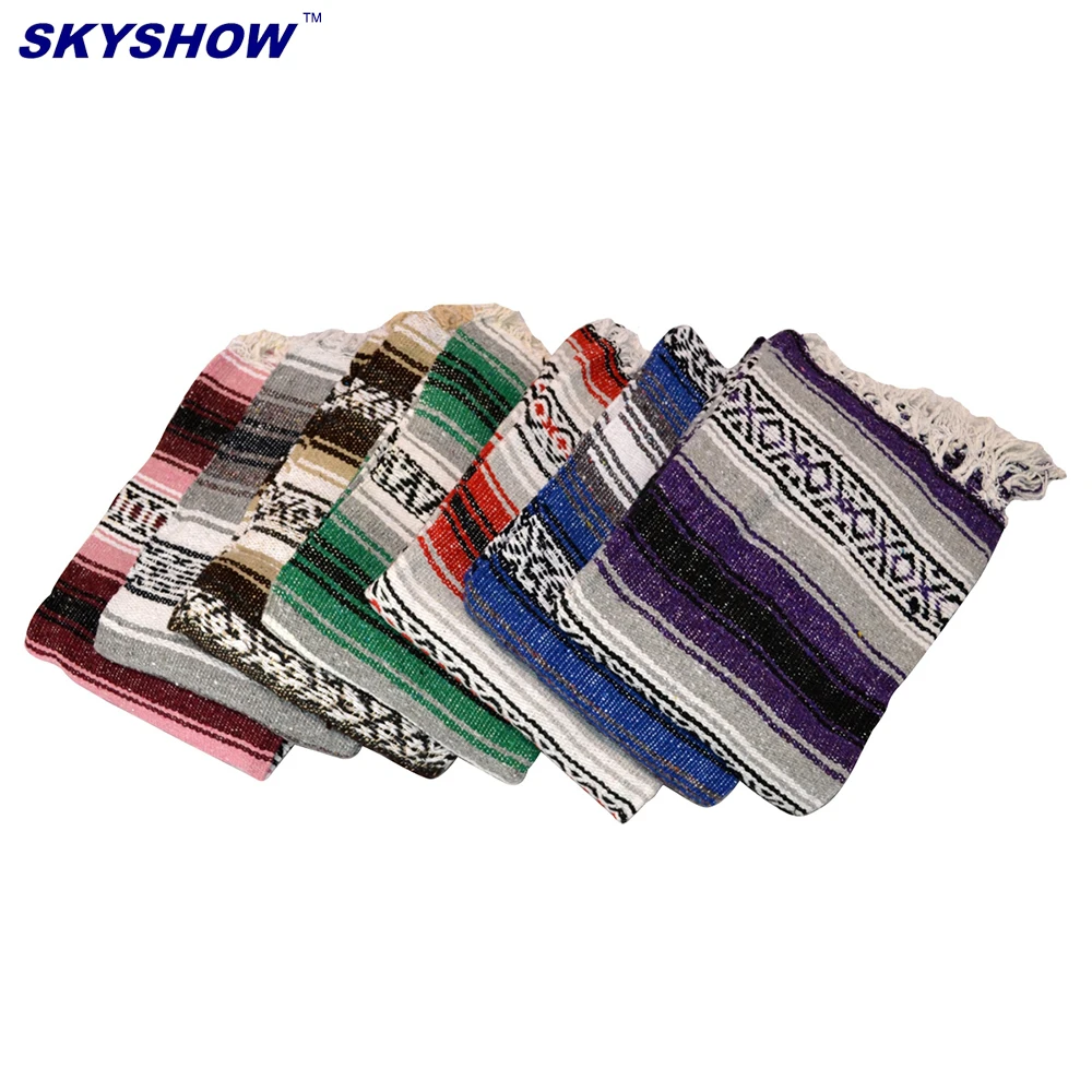Mixed Patterns Super Soft  Mexican Blankets Colorful Blankets