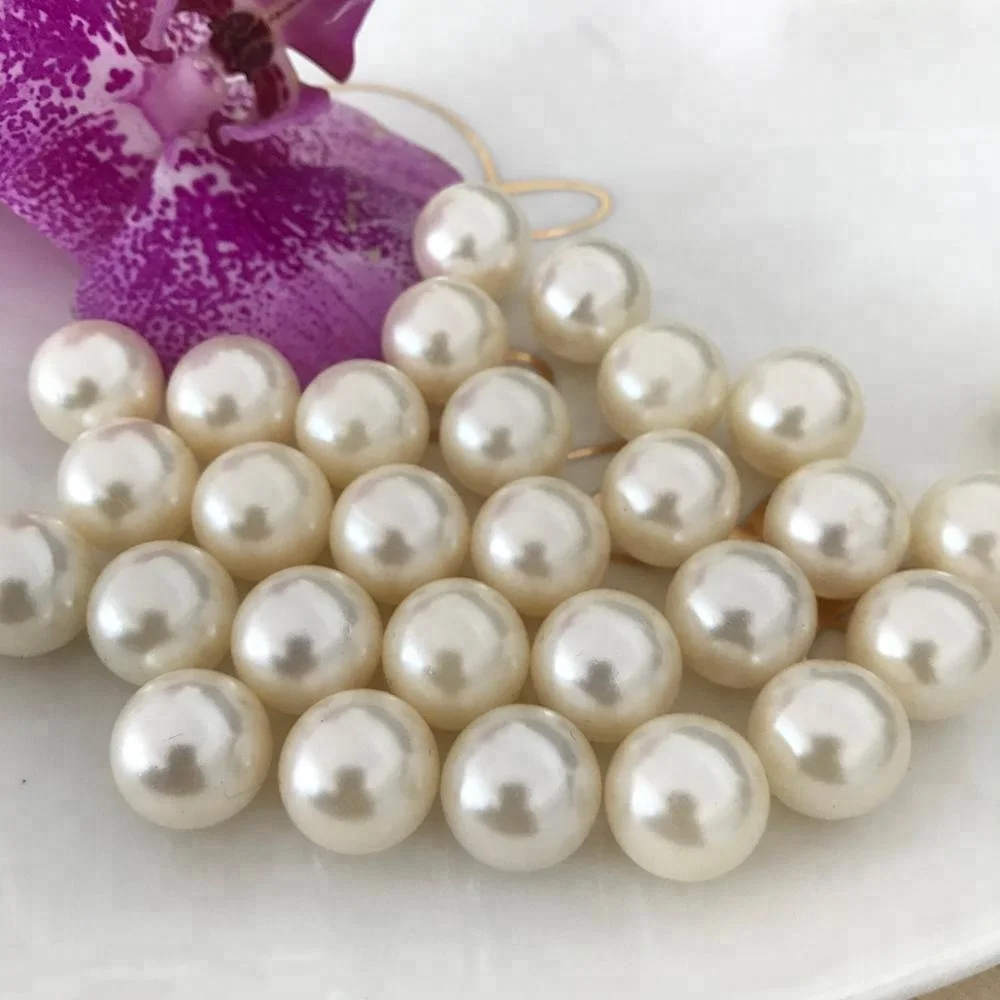 Wholesale 500g/bag 4-20mm cream abs imitation plastic pearl bead without hole