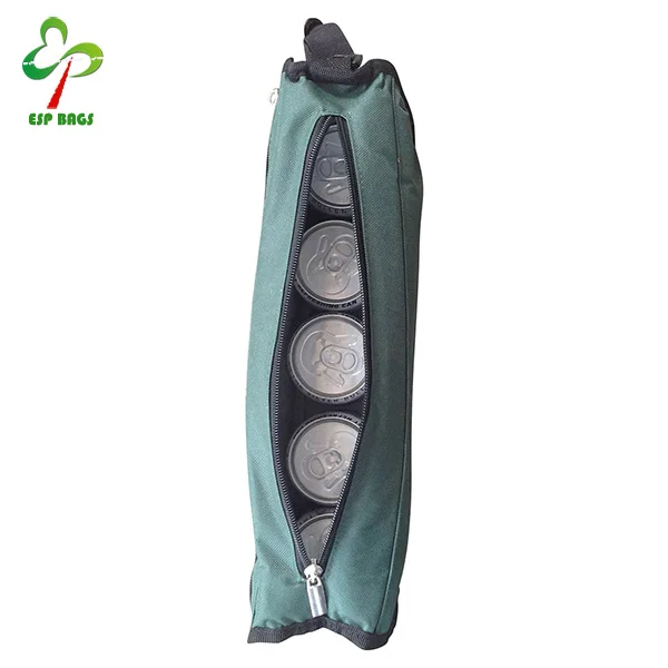 
Portable carry-on insulated 5 pack foam beer can cooler for golf camping hiking, portable cool soda can holder 