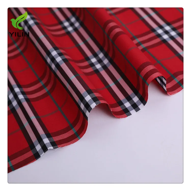 100% хлопчатобумажная пряжа окрашенная тканая саржа мужская рубашка