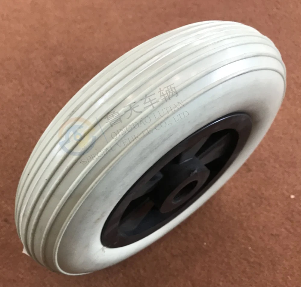8 inch pu foam wheel 200x50mm pu foam tyre 8'x2' flat free wheel