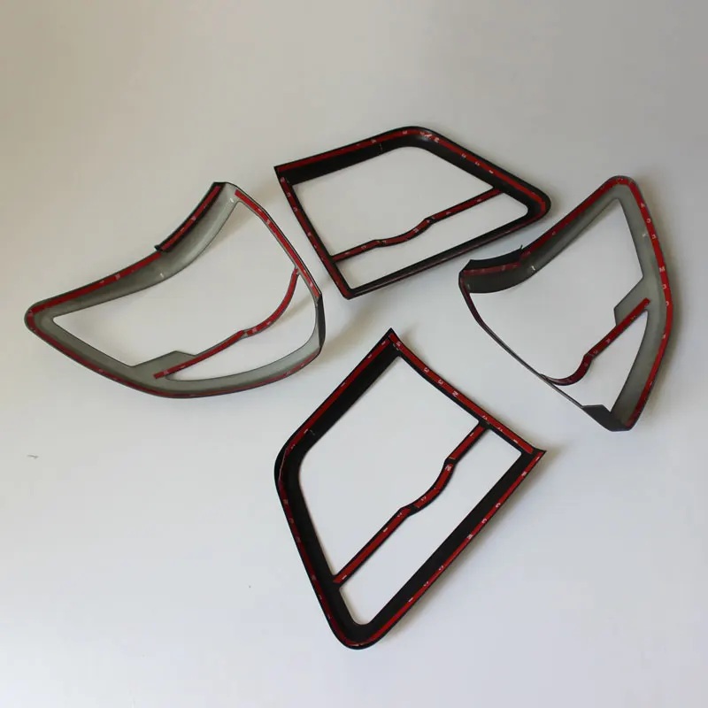 YCSUNZ 2014 For Fortuner Accessories Black Tail Lights Trim For Fortuner Hilux Sw4 2012