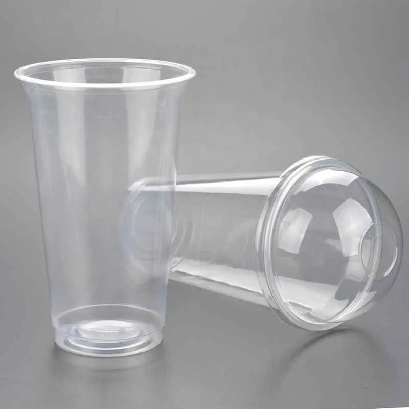 500ml Hot Selling Disposable Plastic Smoothie Cups With Lids For Wholesale