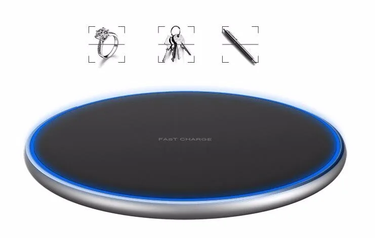 10W/7.5W Fast qi wireless charger charging pad for samsung Note 9,Qi fast Wireless Charger for iPhone XR/XS max Qi Charger