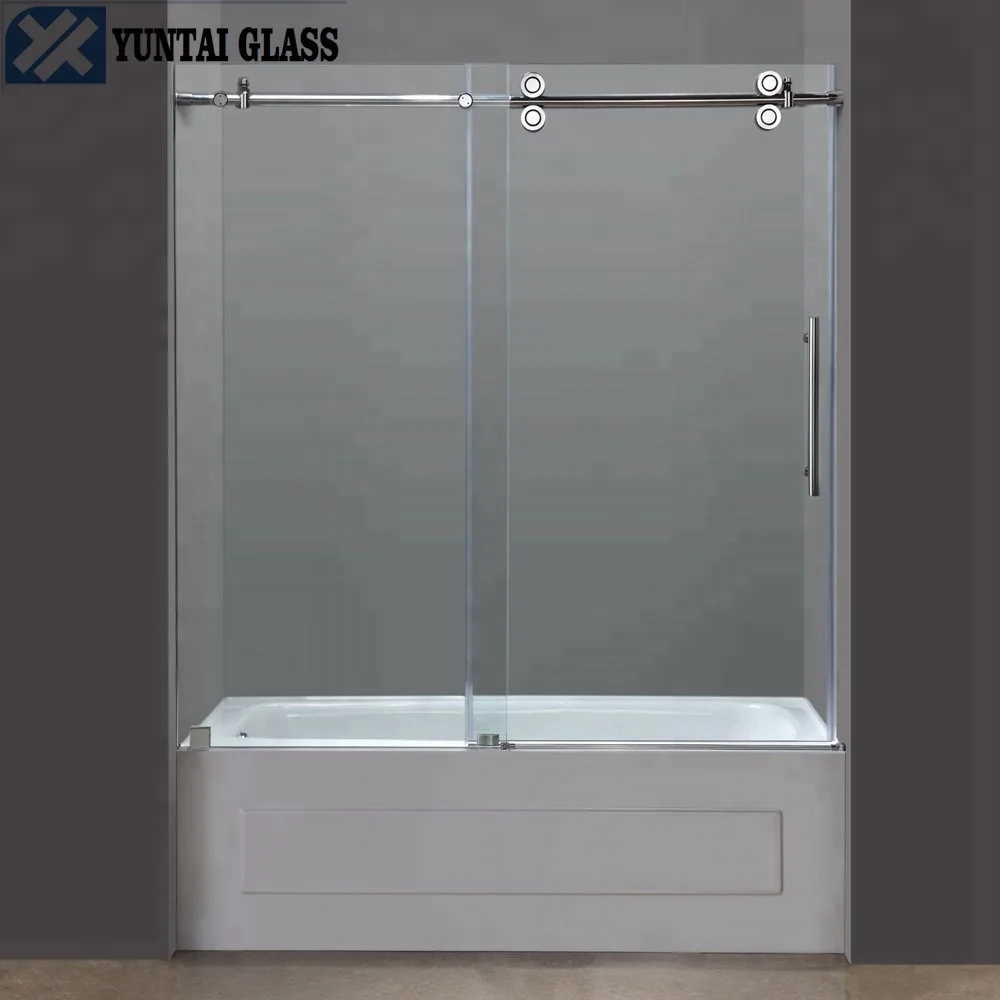 high quality 6mm 8mm 10mm 12mm optiwhite clear frameless folding tempered glass shower cubicles doors with CE