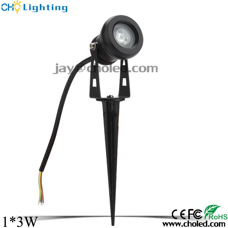 RGB меняющий Цвет IP65 Водонепроницаемый садовый 3 Вт светодиодный наружный светильник