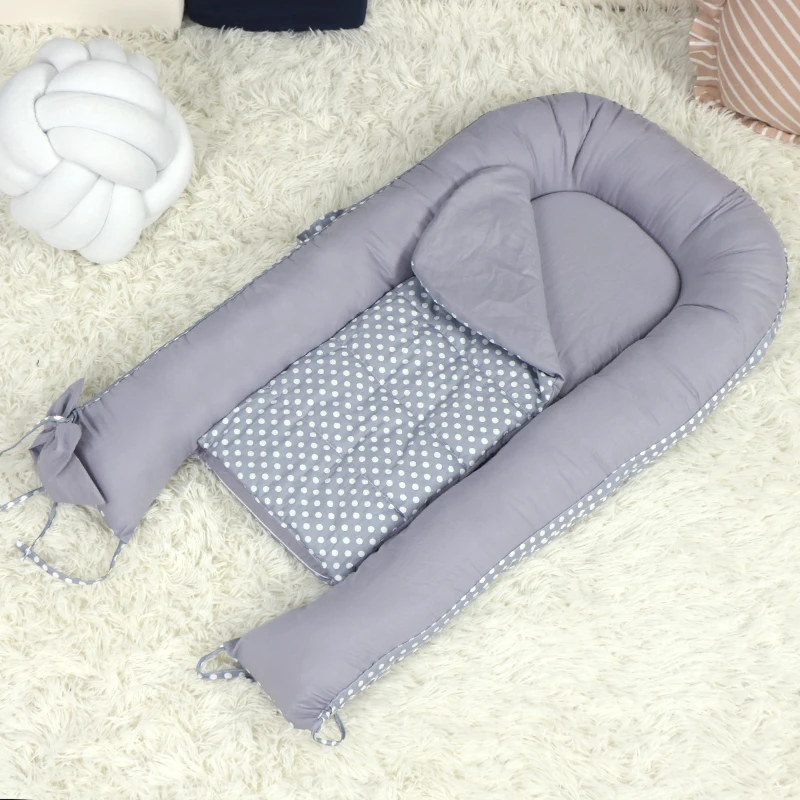 
New style Portable organic cotton Baby nest baby bed baby lounger for infant 