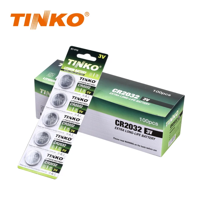 TINKO BUTTON CELL BATTERY CR1620/CR1632/CR1220/CR2032/CR2025/CR2016