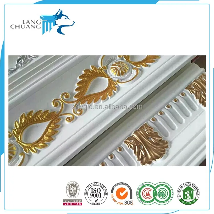 
Pop Ceiling Design Gilt Polyurethane PU Molding Profile For House 