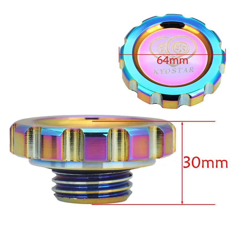Neo chrome Racing Oil Filler Cap Fuel Tank Cover Aluminum For  Honda Toyota Mitsubishi
