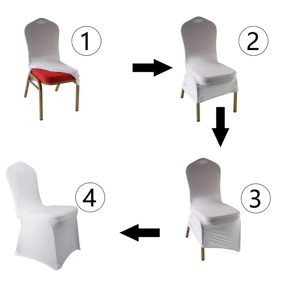 YT00313 wholesale cheap $1 wedding regular banquet spandex chair cover 1.00