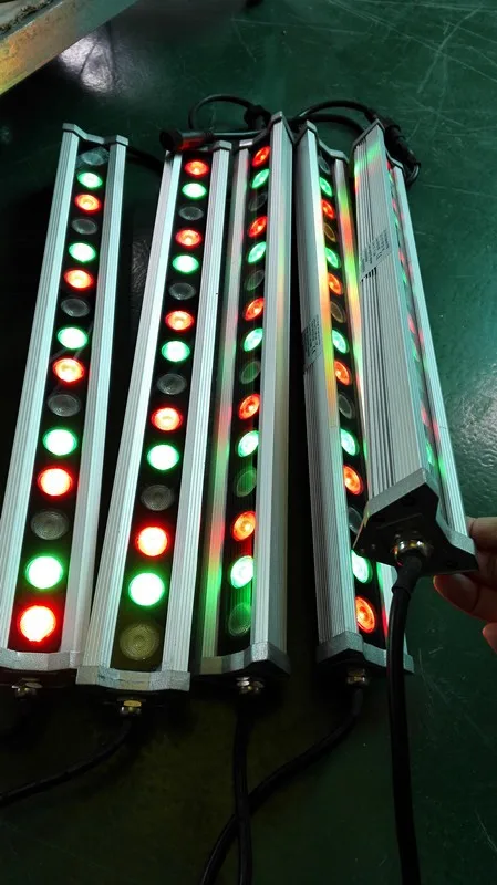 Ultra Thin Ip65 15W 24Vdc L500*60*60mm Outdoor Wall Washer led strip light rgbw